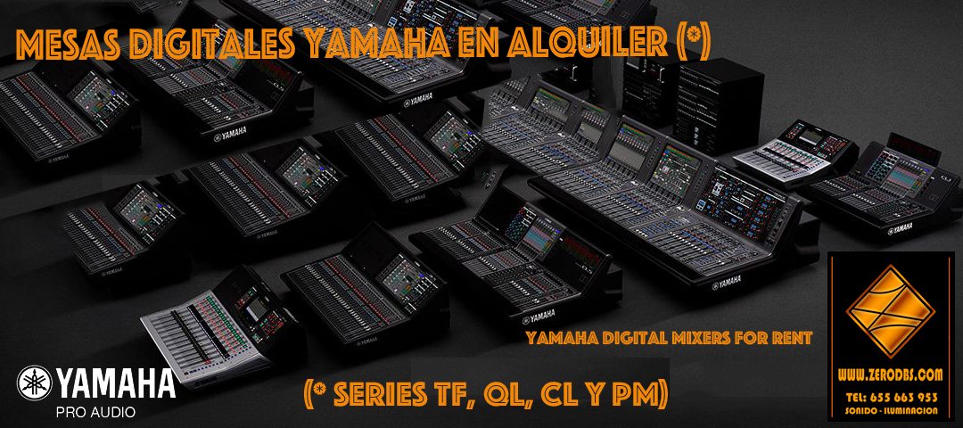 MESAS DIGITALES YAMAHA DISPONIBLES EN ZERO DBS PARA ALQUILER!!!